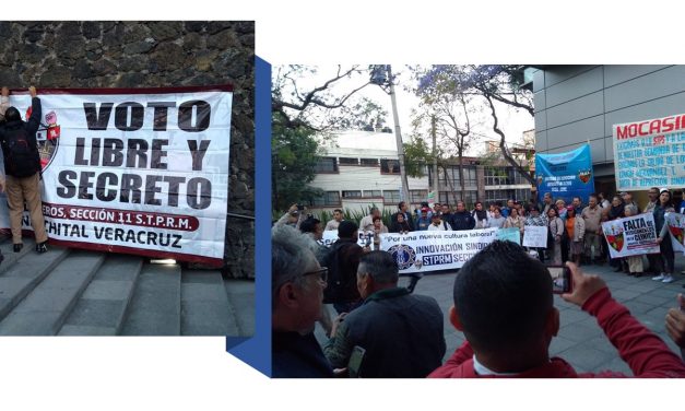 Fuera charros del sindicato petrolero. ¡Viva la democracia sindical!
