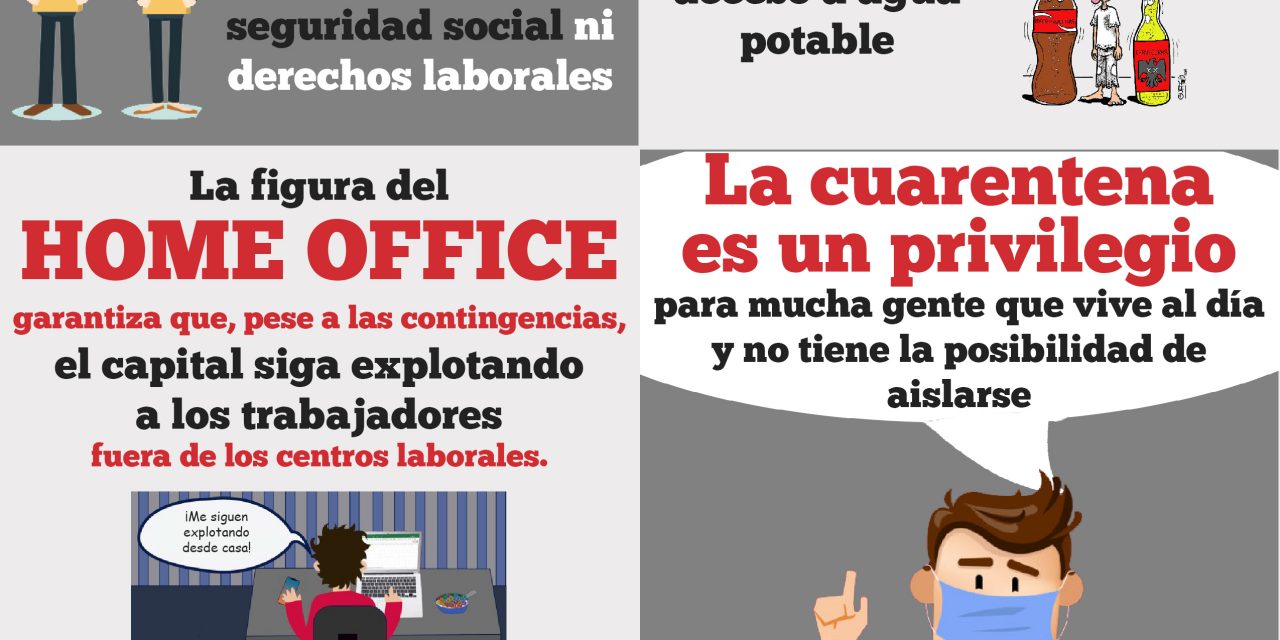 PARA LA MAYORÍA DE LA CLASE TRABAJADORA ¡LA CUARENTENA NO ES UNA OPCIÓN!